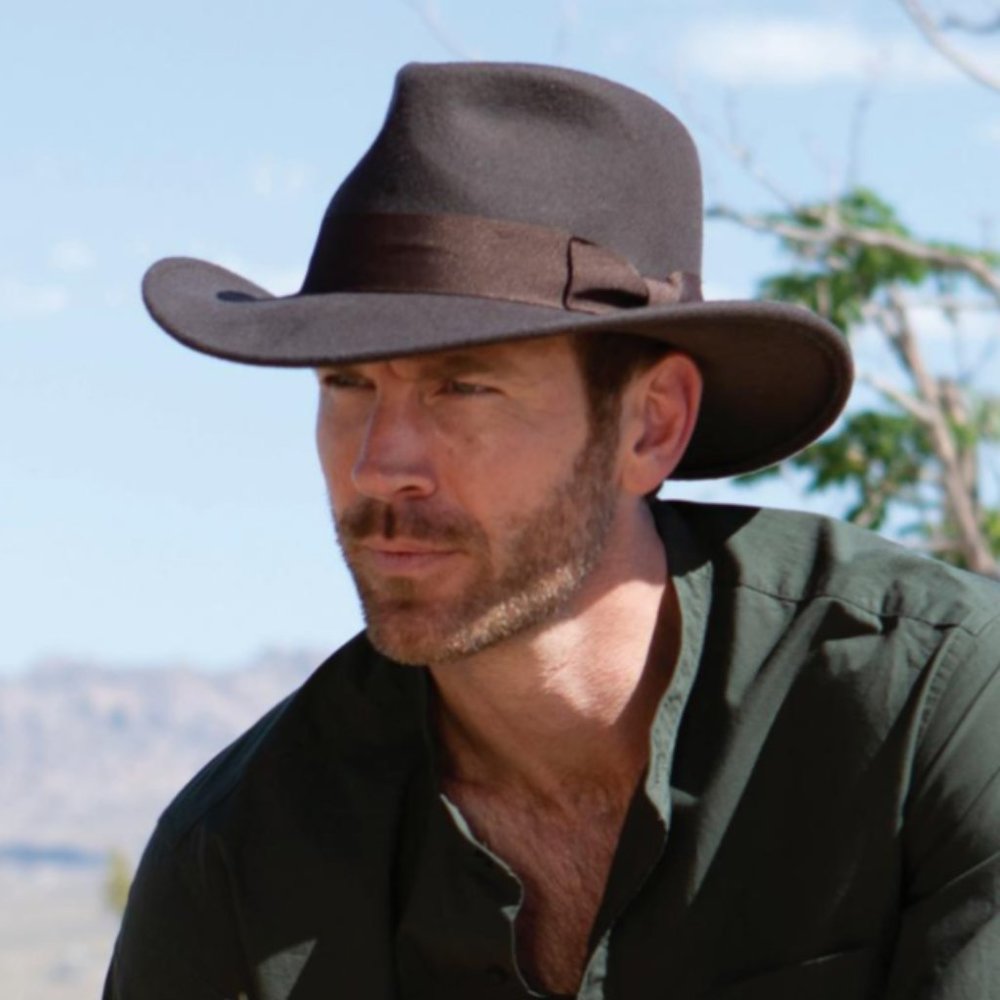 Indiana Jones Felt Safari Fedora Hat -  Belloq - Picture 2 of 6
